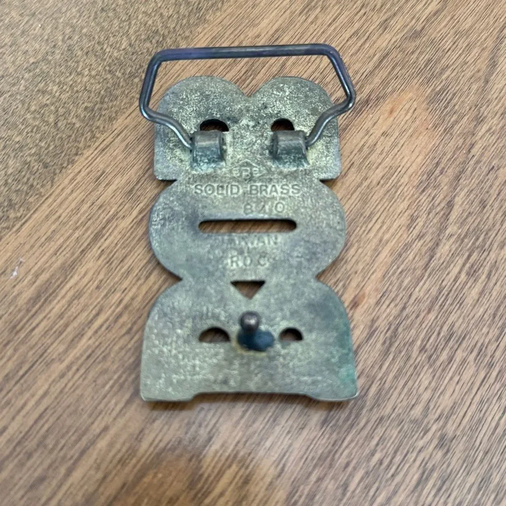 Vintage brass “BOB” buckle